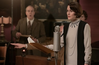 lady mary singing into a microphone