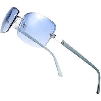 The Fresh Semi-Rimless Rectangular Sunglasses