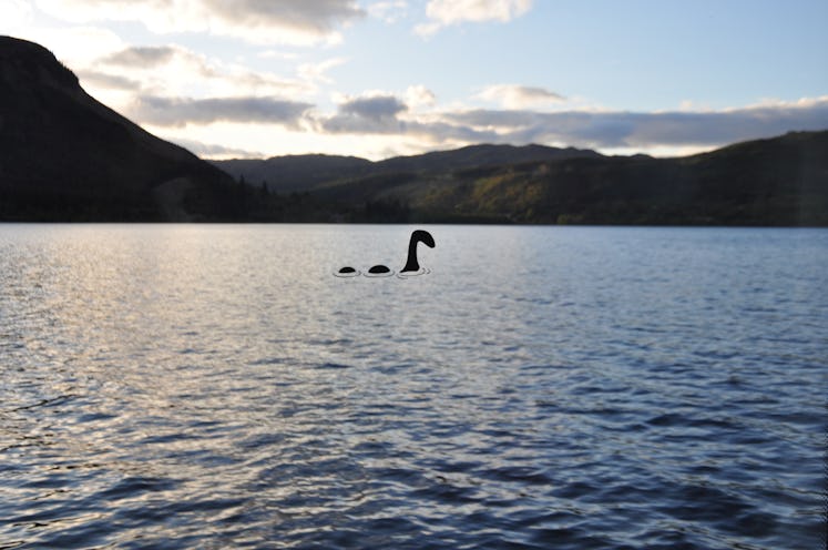 cut out of nessie on loch ness