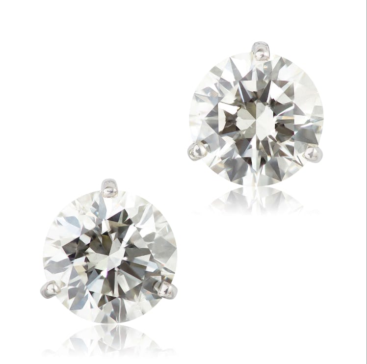 Ikuma Canadian Diamond Solitaire Earrings 14K, 3 ctw.