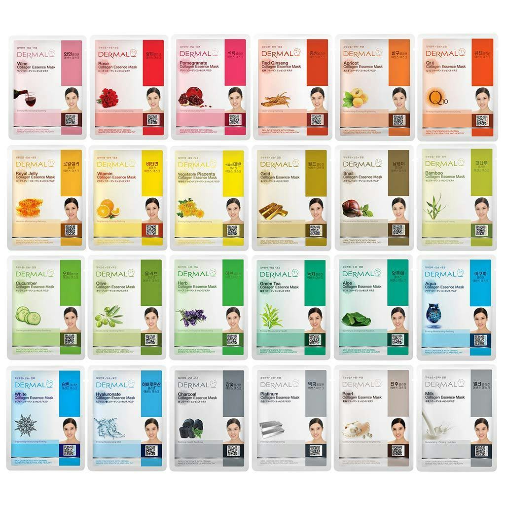 DERMAL Sheet Masks (24-Pack)