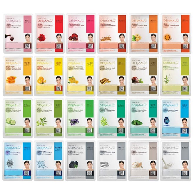 DERMAL Sheet Masks (24-Pack)