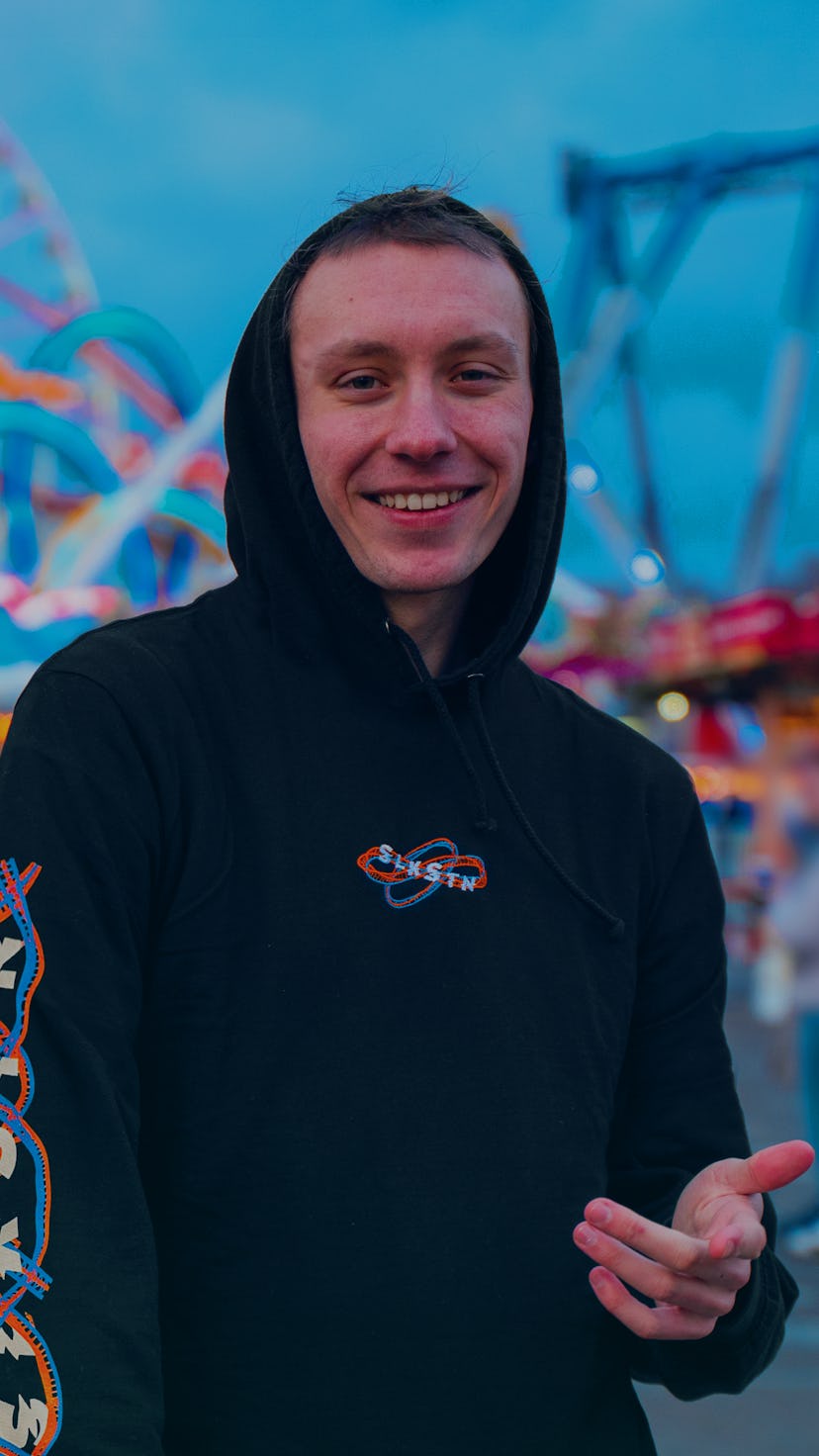 Theme park YouTuber Jack Silkstone