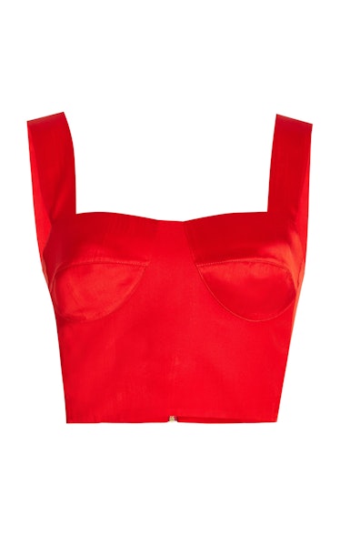 Silvia Tcherassi red bustier top