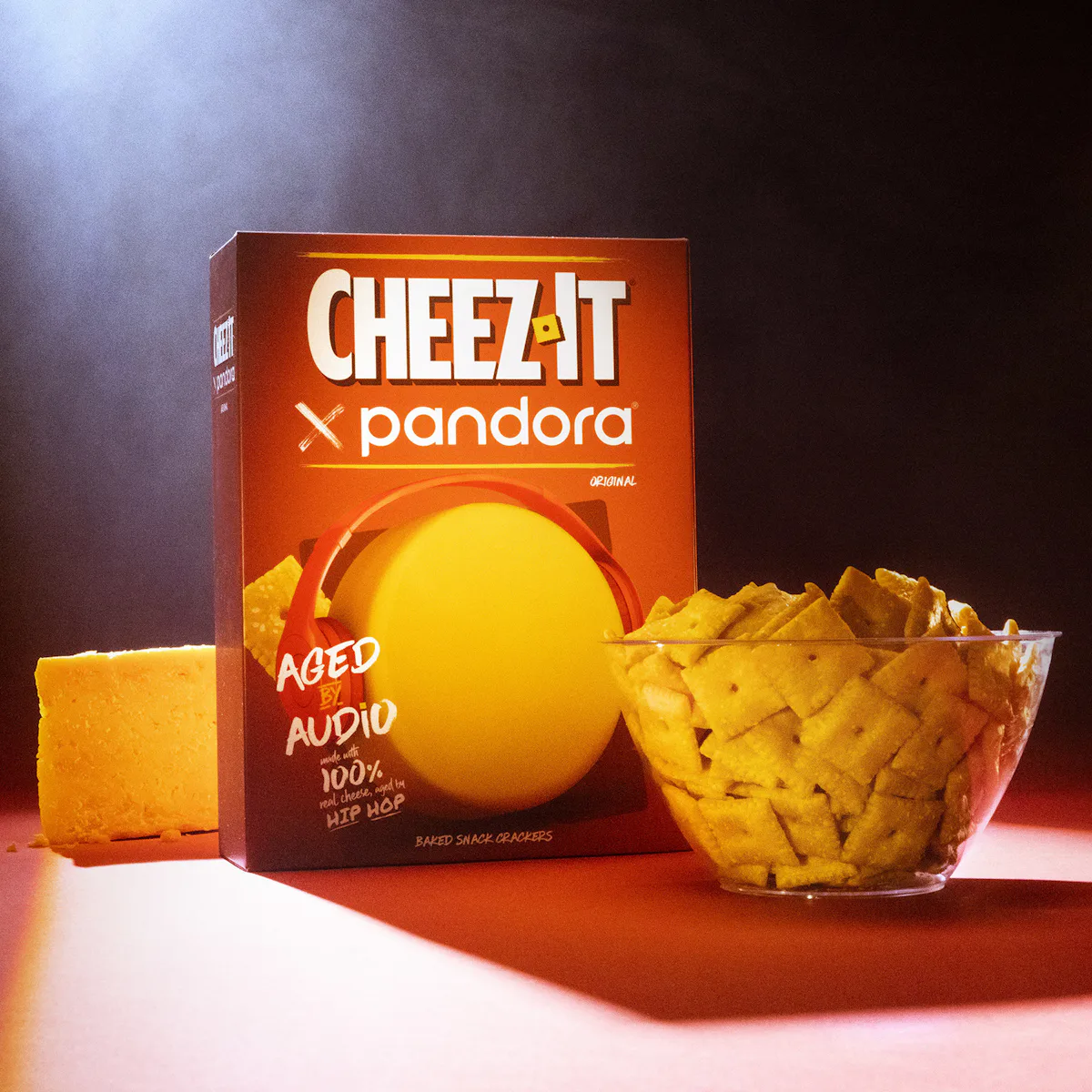 Cheez It Rapper Cheez-It partners with Pandora to ‘sonically age’ its cheese crackers