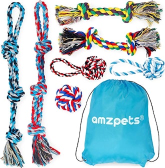 AMZpets Durable Rope Toys (7-Piece Set)
