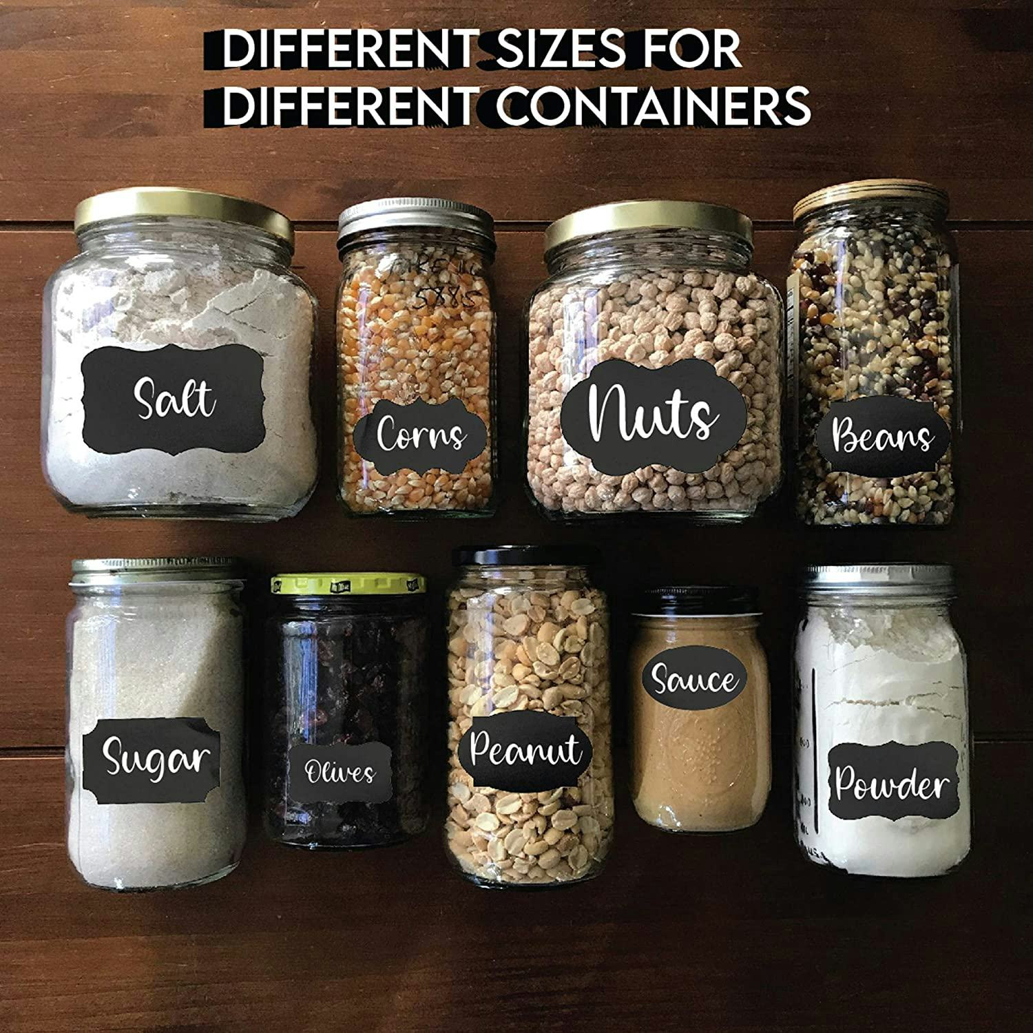 mantah chalkboard label stickers for labeling containers