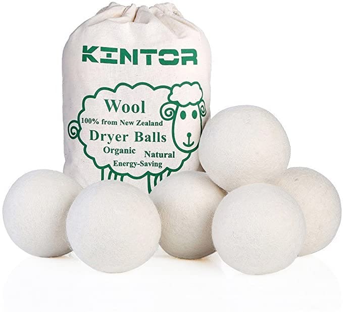 KINTOR Wool Dryer Balls (6-Pack)