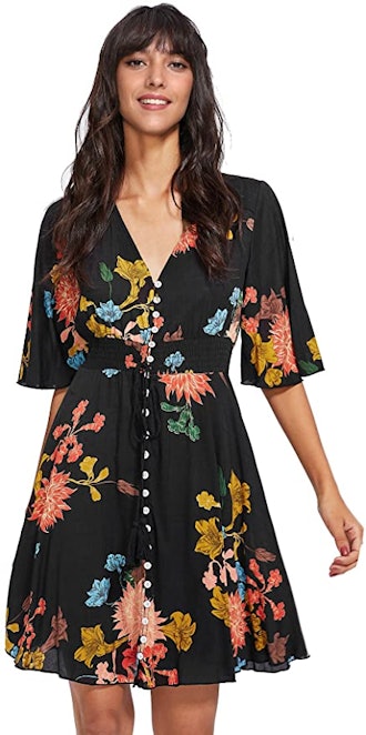 Milumia Button Up Flowy Dress