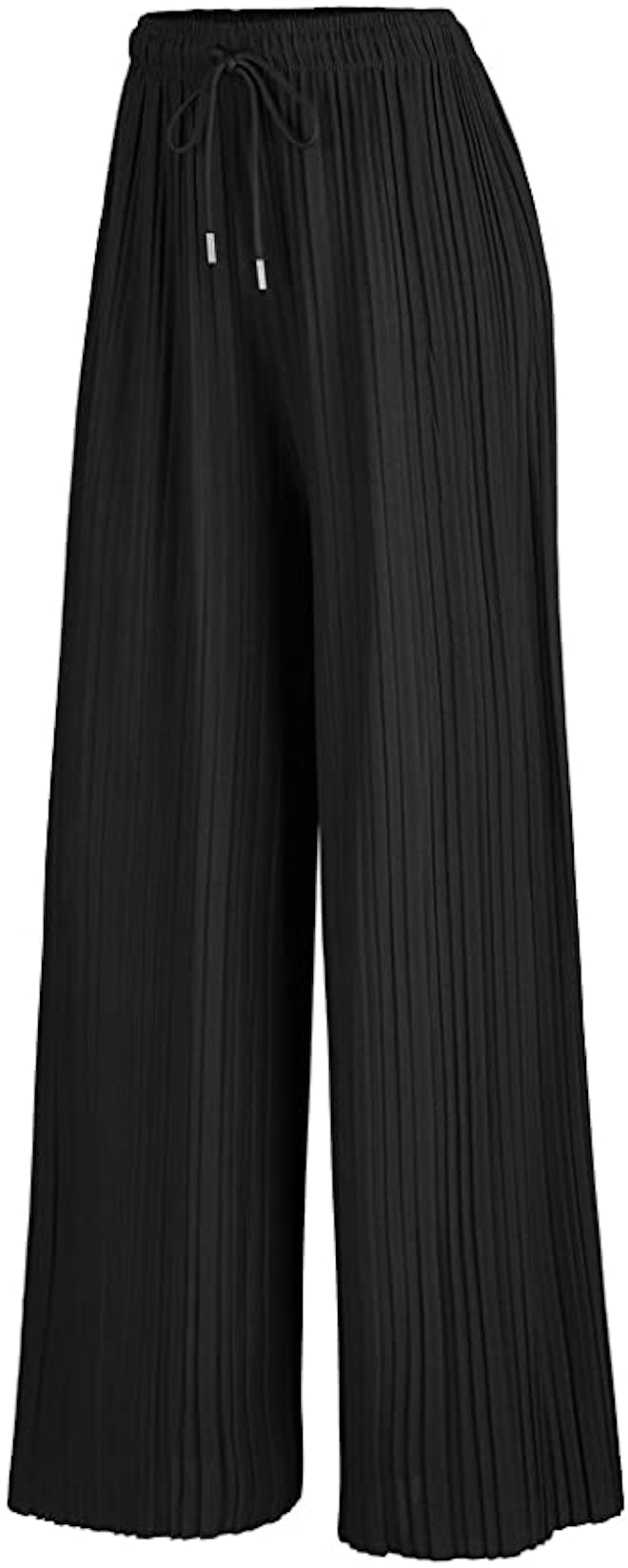 Made By Johnny Pleated Wide Leg Palazzo Pants