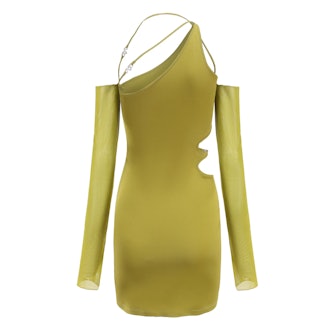Nana Jacqueline green cutout mini dress