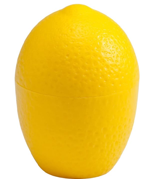Lemon pod keeps half used produce fresh for days