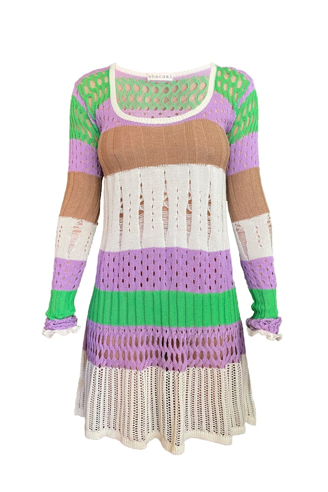 abacaxi colorful crochet summer dress
