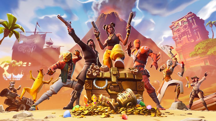 A promotional image of Fortnite