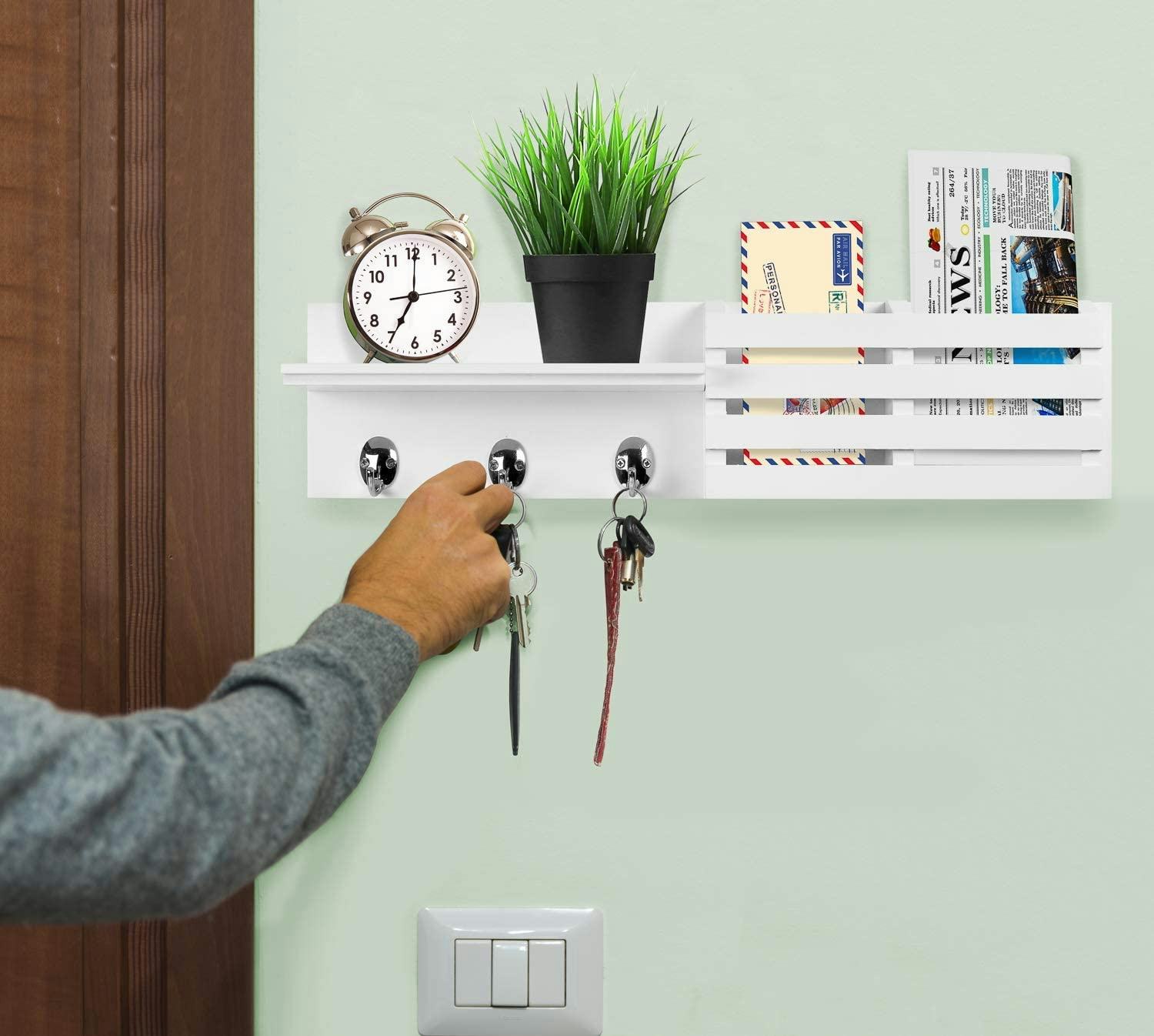 Greenco Entryway Wall Mounted Floating Shelf