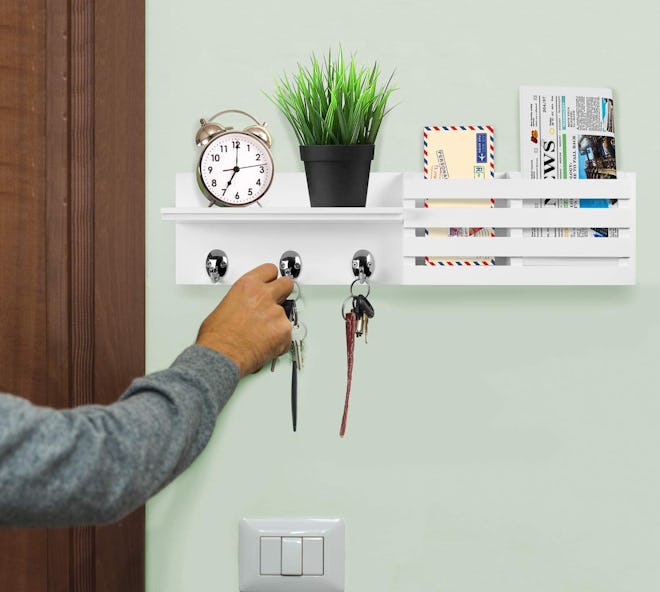 Greenco Entryway Wall Mounted Floating Shelf