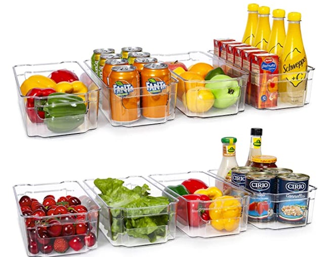 Clear plastic bins variety pack