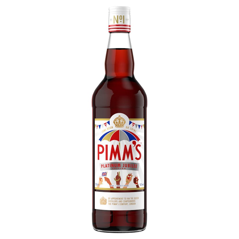 Pimm’s limited edition Platinum Jubilee bottle.