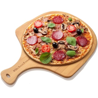 Kitchen Zone Premium Bamboo Wood Pizza Board
