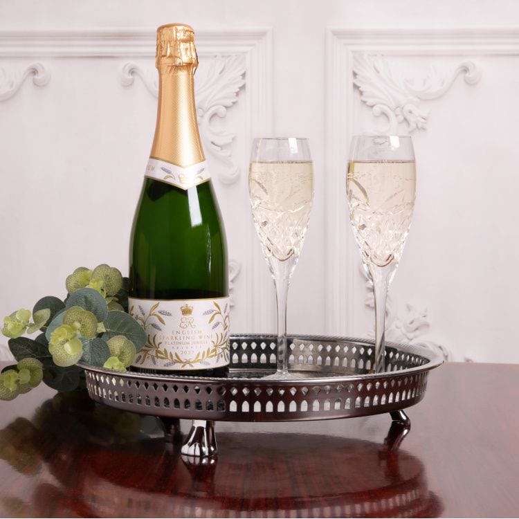 The Royal Collection Trust&rsquo;s Platinum Jubilee special edition English sparkling wine.