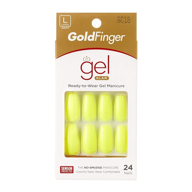 GoldFinger press-on yellow nails