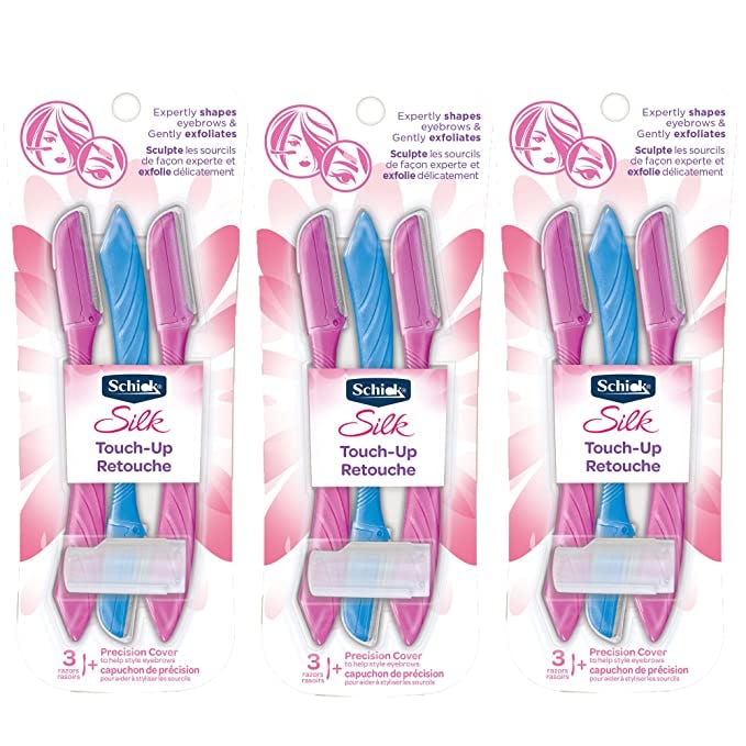 Schick Hydro Silk Touch-Up Razor with Precision Cover, 9 Count