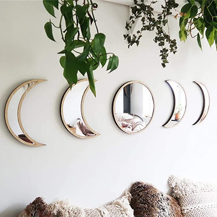 Keweis Moon Phase Wall Mirrors (5 Pieces)