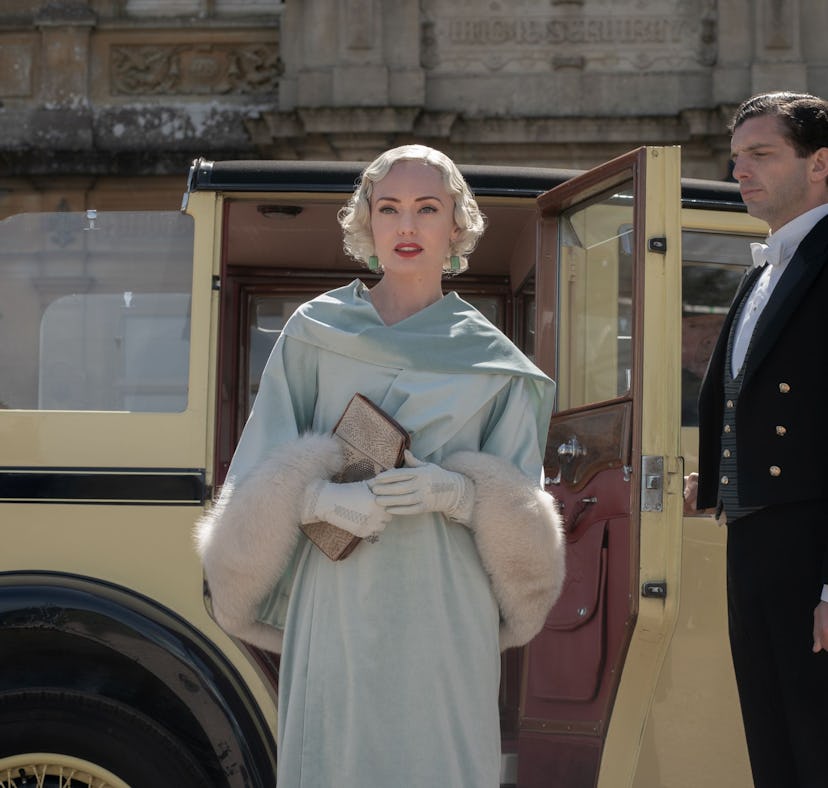 Laura Haddock as Myrna Dalgleish and Michael Fox as Andy Parker