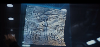 Ancient cave art depicted in Prometheus