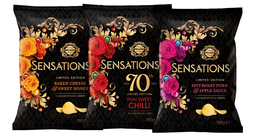 Walkers Platinum Jubilee Sensations crisps.