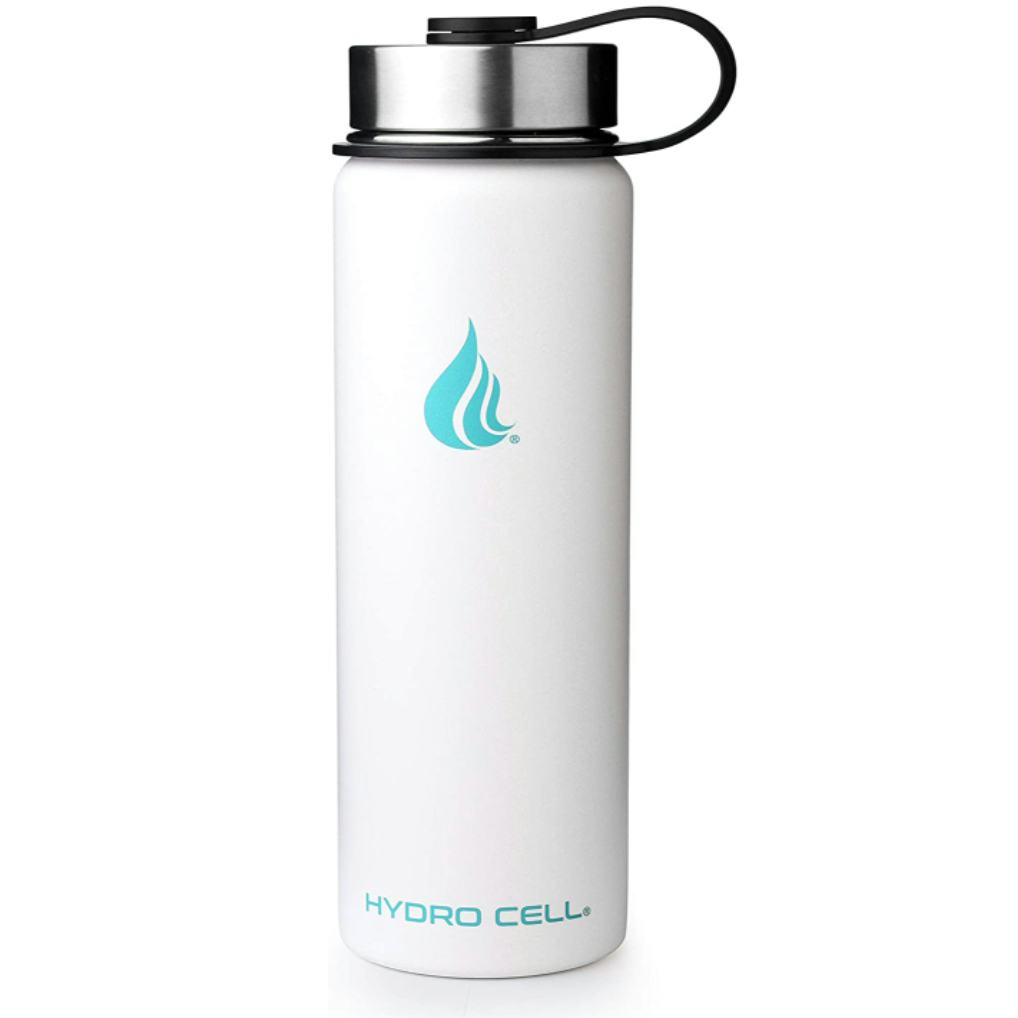 HYDRO CELL Stainless Steel Water Bottle w/ Straw &amp; Wide Mouth Lids