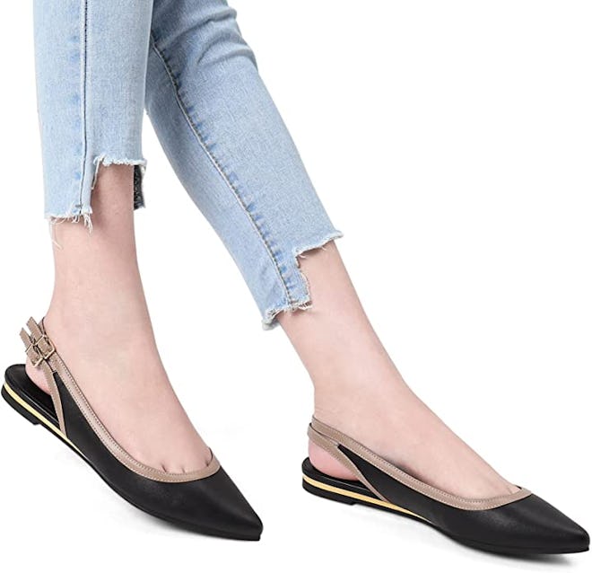 DREAM PAIRS Pointed Toe Ballet Flats