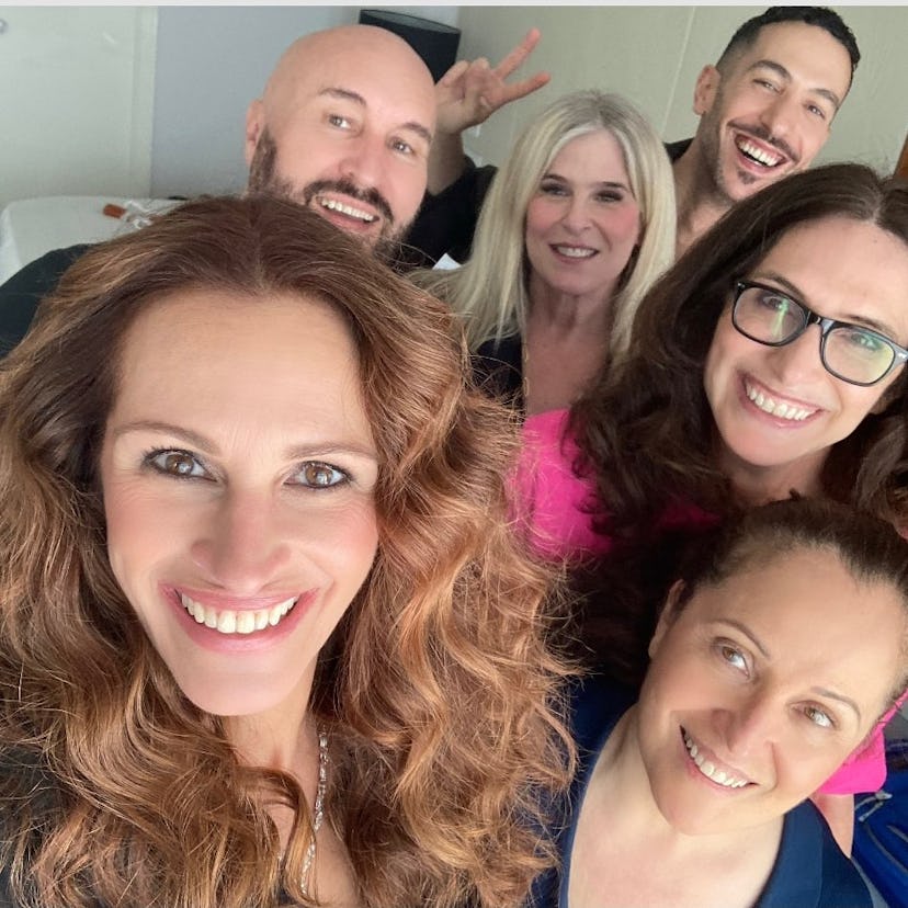 Julia Roberts with her glam squad