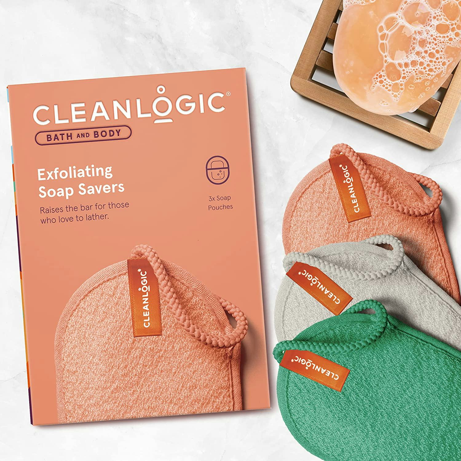 Cleanlogic Bath &amp; Body Exfoliating Soap Saver (3-Pack)