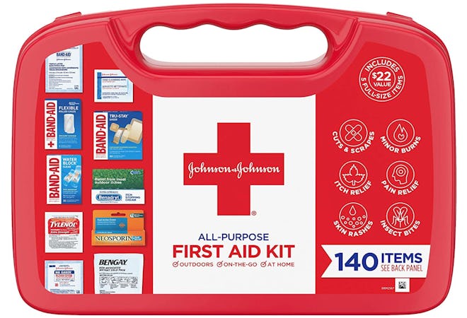 One outdoor birthday party hack is to have a Johnson & Johnson All-Purpose First Aid Kit on hand in ...