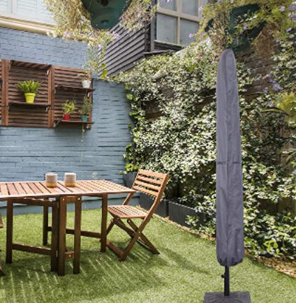 SUPERJARE Updated Patio Umbrella Cover with Rod