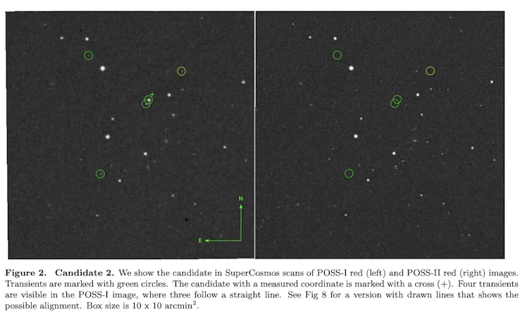 two side by side photos with green circles indicating disappearing objects.