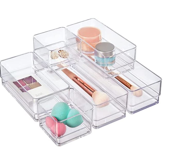 STORi Stackable Clear Drawer Organizer Set (6-Pieces)