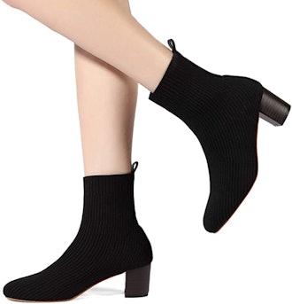 GATUXUS Knitted Glove Ankle Boots