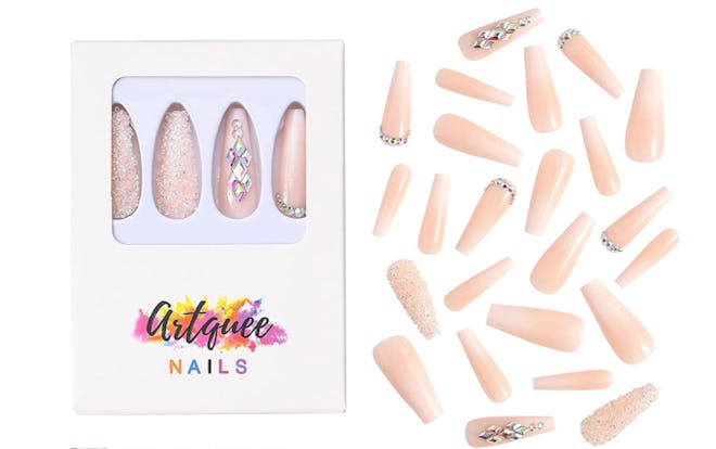 Artquee crystal press-on nails