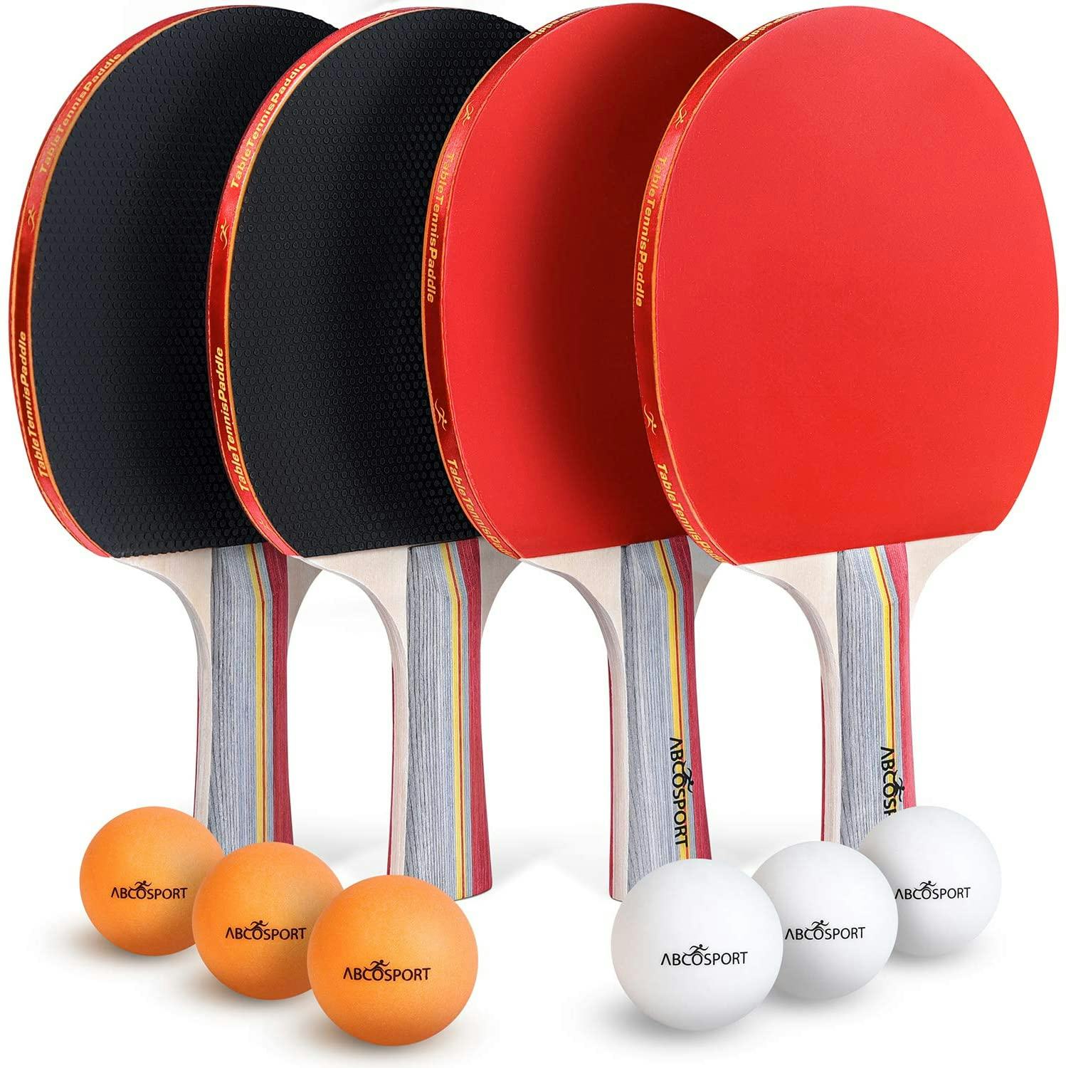 Abco Tech Ping Pong Paddle &amp; Table Tennis Set