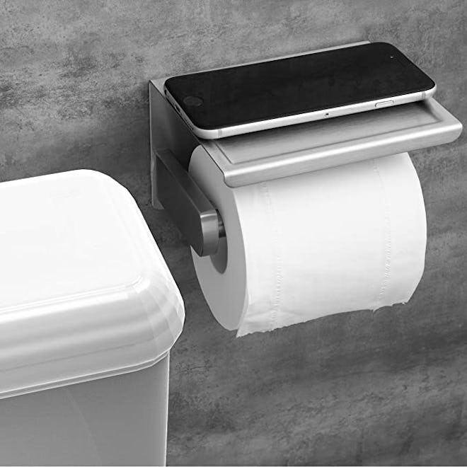 Polarduck Toilet Paper Holder With Shelf