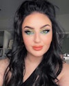 Mikayla Nogueira wears graphic floating eyeliner on Instagram