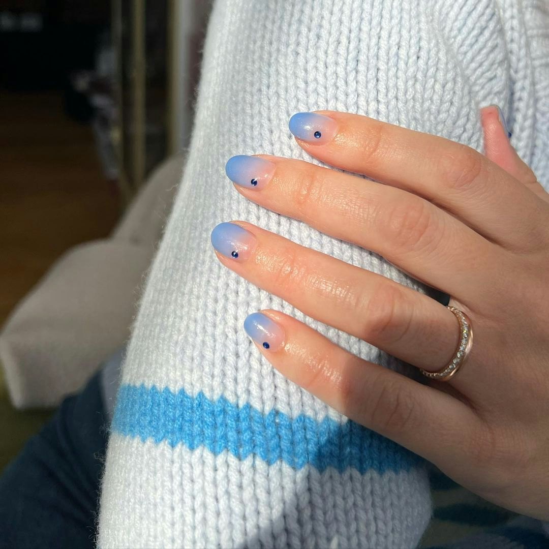 Deep Teal French Tip Nails — Lots of Lacquer