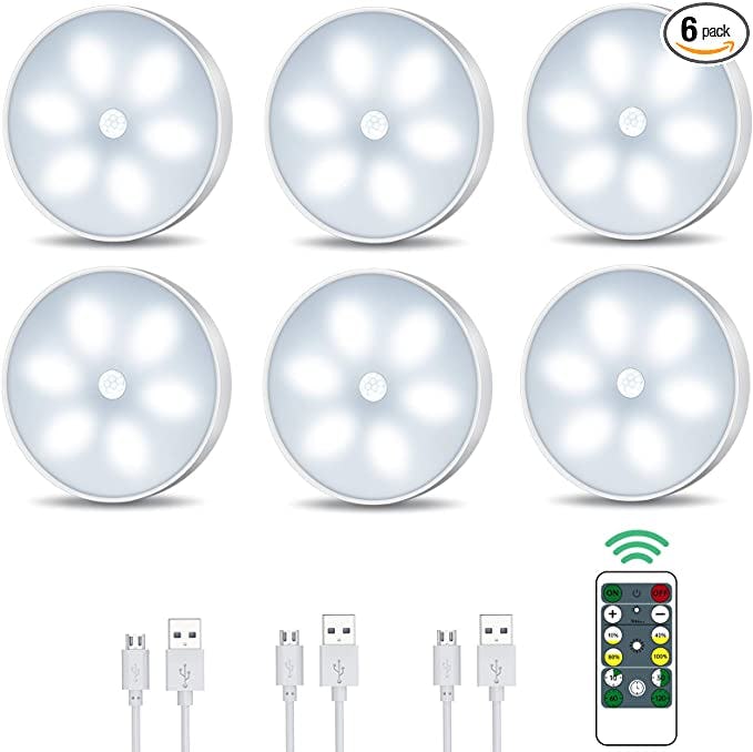 LED Closet Lights Wireless Motion Sensor Puck Light