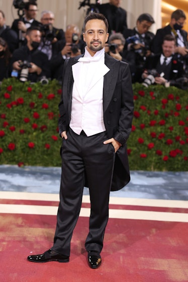 Lin-Manuel Miranda attends The 2022 Met Gala Celebrating "In America: An Anthology of Fashion" at Th...