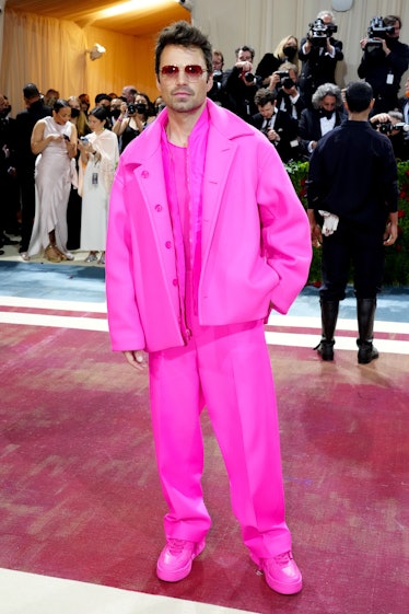 Sebastian Stan attends The 2022 Met Gala Celebrating "In America: An Anthology of Fashion" at The Me...