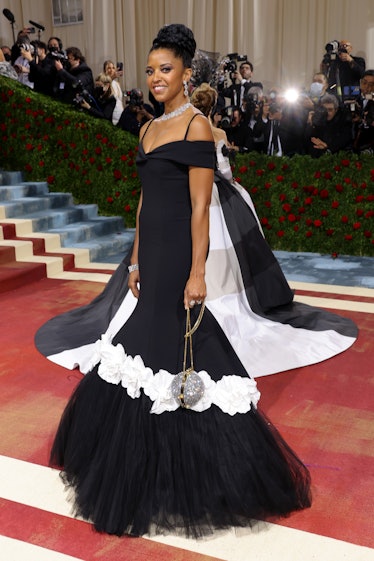 Renée Elise Goldsberry attends The 2022 Met Gala Celebrating "In America: An Anthology of Fashion" a...