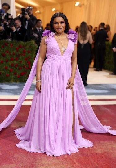 Mindy Kaling attends The 2022 Met Gala Celebrating "In America: An Anthology of Fashion" at The Metr...