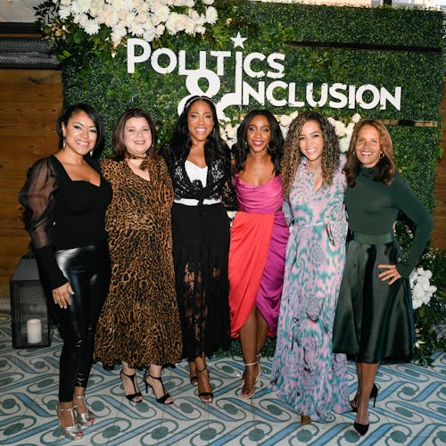 Ahead of the 2022 White House Correspondents' Dinner, CNN's Abby Phillip hosted an dinner for Politi...